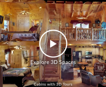 3D Virtual Tour Cabins in Gatlinburg